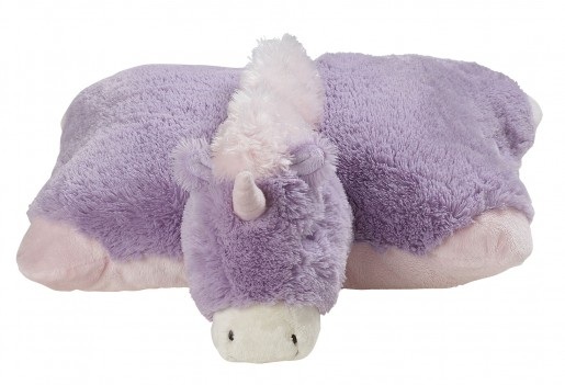 blue unicorn pillow pet